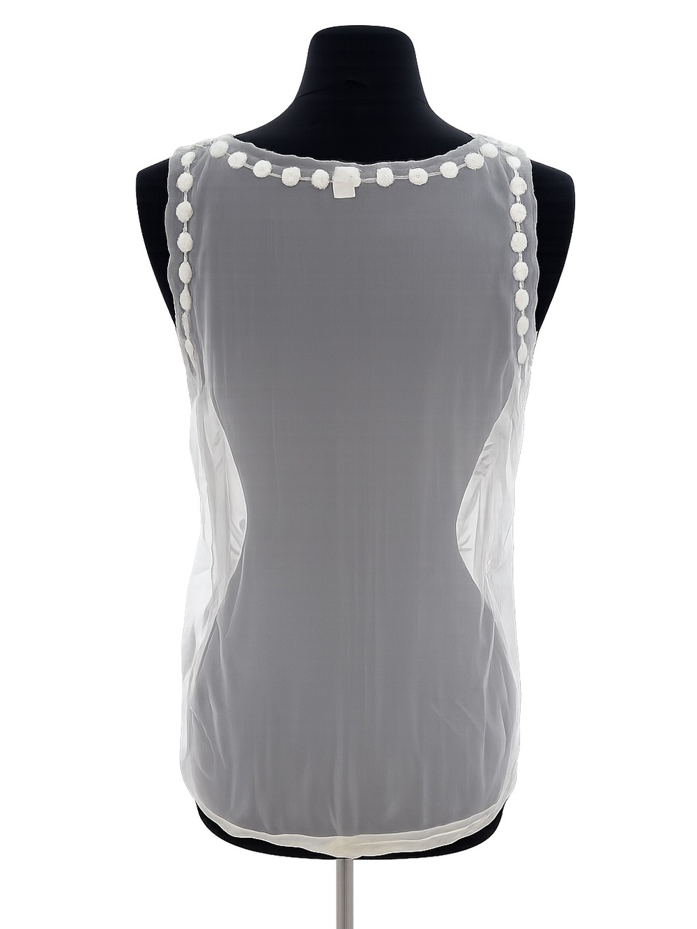LC Lauren Conrad Coachella Sunrise Ivory Sheer Boho Embroidered Tank Top Size L - Picture 4 of 13
